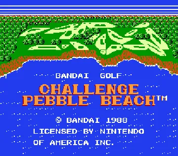 Bandai Golf - Challenge Pebble Beach (USA) screen shot title